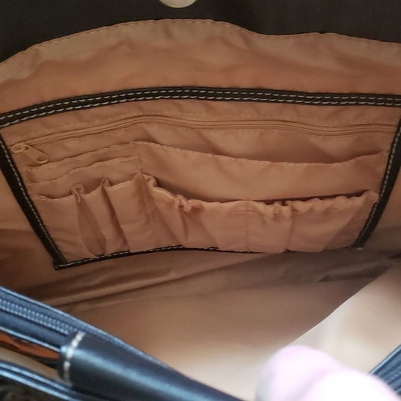 BLACK bag. Perfect for travel or work. Many pockets on outside and inside. - Picture 5 of 11